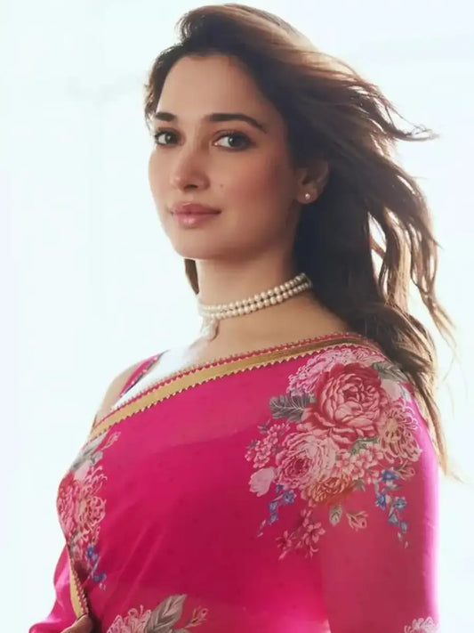 Festive Season Saree Blouse Designs Inspired by Tamannaah Bhatia’s Style