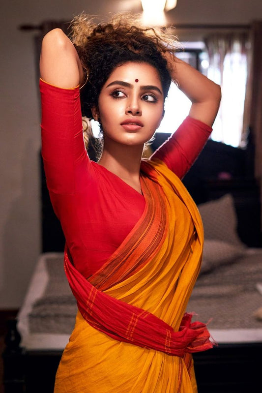 Anupama Parameswaran Radiates Elegance in Her Ethereal Saree Look