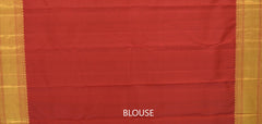 Brick Red Kancheevaram Silk Saree