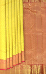 Yellow Kancheevaram Silk Saree