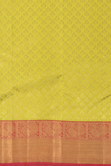 Yellow Kancheevaram Silk Saree