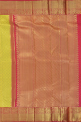 Yellow Kancheevaram Silk Saree