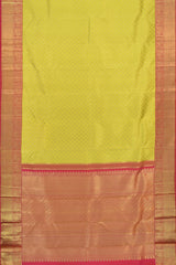 Yellow Kancheevaram Silk Saree