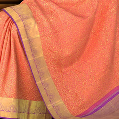 Orange Kancheevaram Silk Saree
