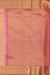 Peach Kancheevaram Silk Saree