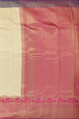 Off-White Kancheevaram Silk Saree