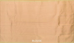 Beige Kancheevaram Silk Saree with Copper Zari