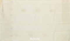 Half White Kancheevaram Silk Saree with Meenakari Border