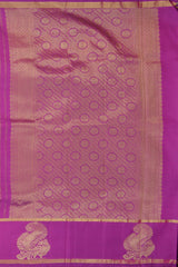Pink Kancheevaram Silk Saree with Grand Kamalam Buttas