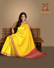 Kancheevaram Silk Saree with Red Benaraspet Border