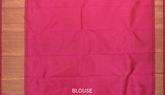 Blush Grandeur: Pink Pure Silk Saree with Grand Getti Border