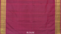 Olive Green Tapestry Pure Kanchipuram Silk Saree with Majenta Highlights