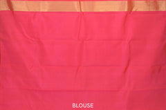 Coral Whisper: Coral Pink Pure Silk Saree with Peacock Border