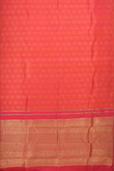 The Classic Elegance of Beige and Rust Pure Kanchipuram Silk Saree