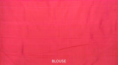 The Classic Elegance of Beige and Rust Pure Kanchipuram Silk Saree