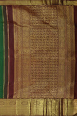 Lavender Luxury Pure Kanchipuram Silk Saree with Copper Zari Work