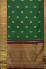 Lavender Luxury Pure Kanchipuram Silk Saree with Copper Zari Work