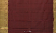 Lavender Luxury Pure Kanchipuram Silk Saree with Copper Zari Work