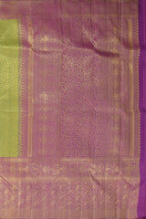 Green Symphony with Golden Tissue Jacquard Pure Kanchipuram Silk Saree
