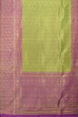 Green Symphony with Golden Tissue Jacquard Pure Kanchipuram Silk Saree