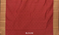 The Golden Hour Glow in Yellow Kancheevaram Silk Saree with Maroon Contrast