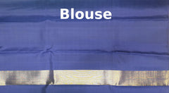 Lime Green Kanchipuram Silk Saree with Dark Blue Border – A Fresh Take on Classic Weaves