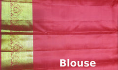 Blue Kanchipuram Silk Saree with Checks and Motif Border – Tradition Framed in Geometry