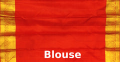 Red Kanchipuram Silk Saree with Zari Floral and Parrot Brocade – A Statement of Tradition and Festivity
