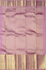 Lotus Pink Large Tear-Shaped Motif Kanchipuram Silk Saree