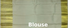 Elegant Beige Self-Jaquard Kanchipuram Silk Saree