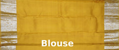 Sandalwood-Colored Vertical Bhutta Kanchipuram Silk Saree