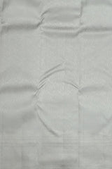 Silver Grey Self-Jaquard Kanchipuram Silk Saree