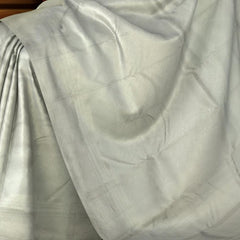 Silver Grey Self-Jaquard Kanchipuram Silk Saree
