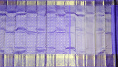 Lavender Floral Jaquard Kanchipuram Silk Saree
