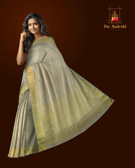 Light Lavender Kanchipuram Silk Saree with intricate diamond butta design on the body with self floral with cross lines border and grand diamond design pallu