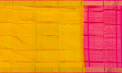 Golden Yellow Kanchipuram Silk Saree with Elegant Self Bhutta - A Ray of Sunshine