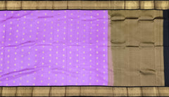 Lavender Kanchipuram Silk Saree with Exquisite Bhuttas - Mystical Elegance