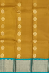Golden Yellow Kanchipuram Silk Saree with Classic Bhuttas - Sunny Splendor