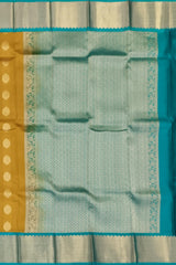 Golden Yellow Kanchipuram Silk Saree with Classic Bhuttas - Sunny Splendor