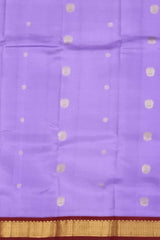 Lavender Kanchipuram Silk Saree with Delicate Small Bhuttas - Subtle Charm