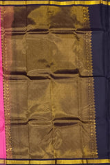 Lotus Pink Kanchipuram Silk Saree with Elegant Bhuttas - Graceful Bloom