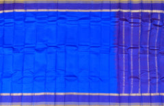 Bright Blue Kanchipuram Silk Saree with Dark Blue Border