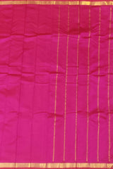 Rani Pink Kanchipuram Silk Saree with Self Border