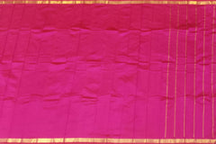 Rani Pink Kanchipuram Silk Saree with Self Border