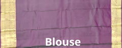 Dark Green & Purple Chakram Butta Kanchipuram Silk Saree