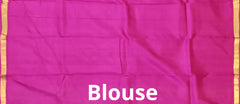Sky Blue & Pink Tear Butta Kanchipuram Silk Saree
