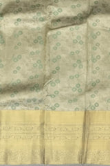 Light Green Self Jacquard Kanchipuram Silk Saree