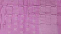 Light Pink Self Square Butta Kanchipuram Silk Saree