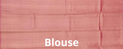 Half White & Red Large Chakra Butta Kanchipuram Silk Saree