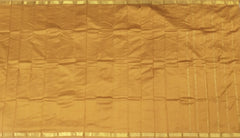 Mustard Yellow Self Plain Kanchipuram Silk Saree